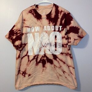 Disney Parks Grumpy Dwarf How About NO Bleach Tie Dye T-shirt size XL